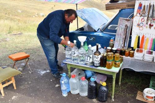 Händler an der Karavanserei